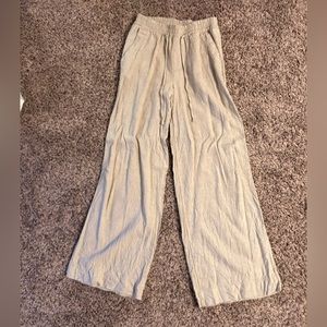 A new Day high waisted straight leg linen pants
